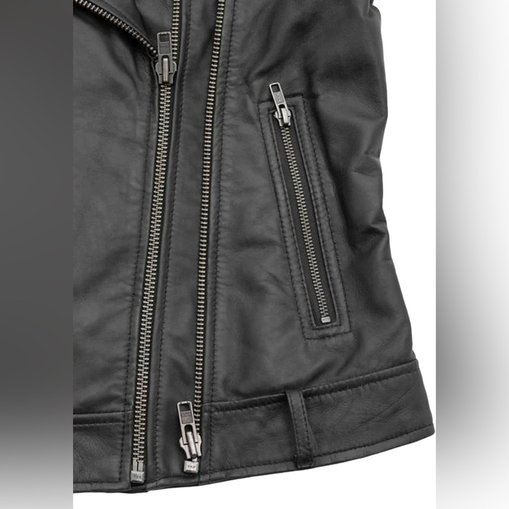 NWT Whet Blu Chloe Leather Jacket Size Large - Picture 3 of 8